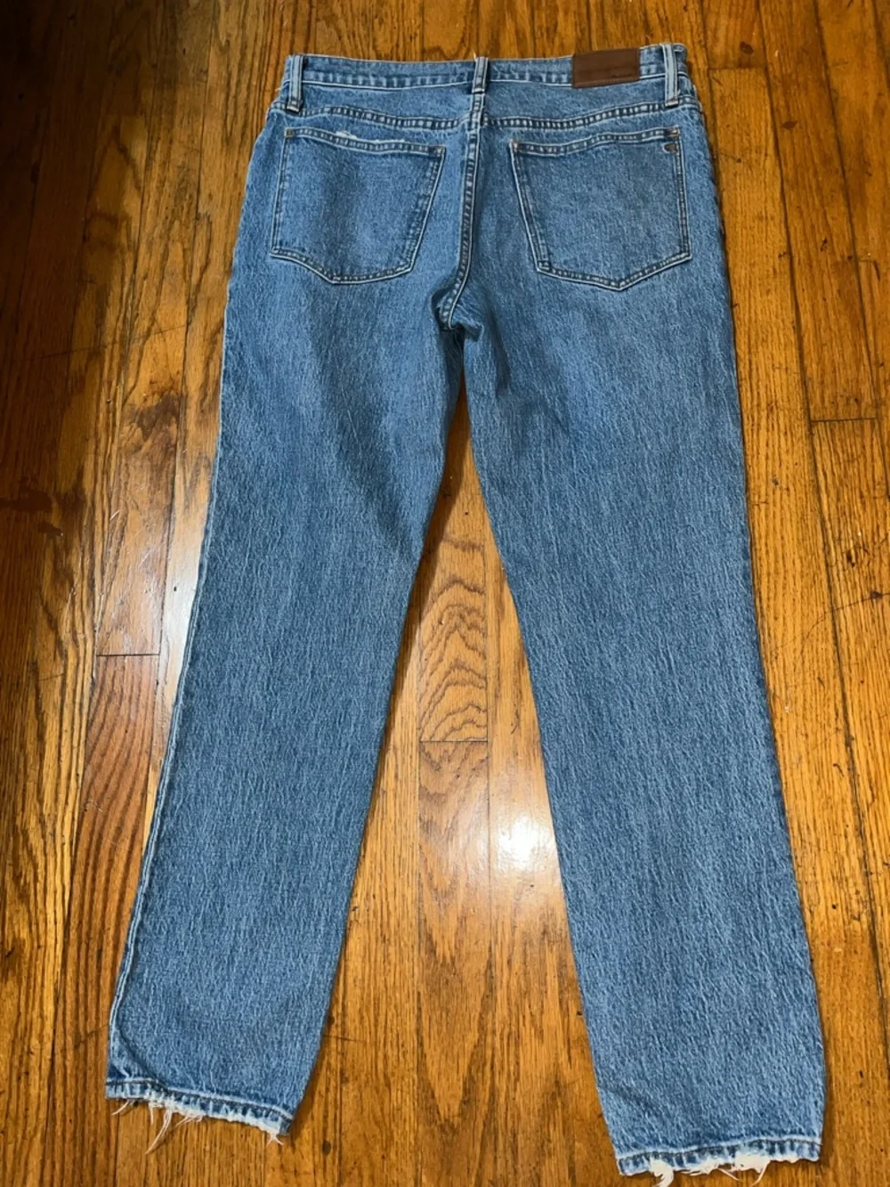 Madewell Tomboy Straight Blue Denim Jeans Size 28 - Picture 9 of 11